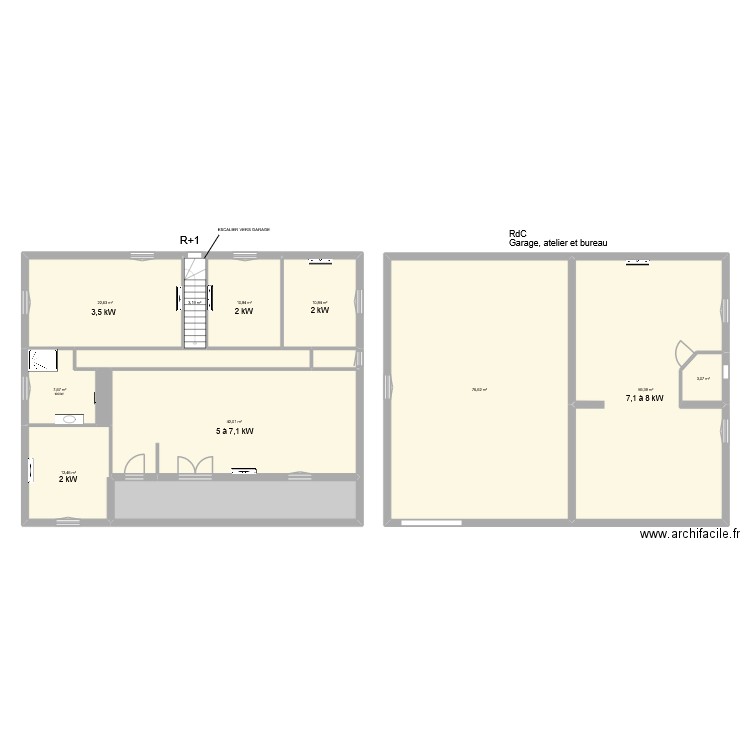 SCHULER. Plan de 14 pièces et 274 m2