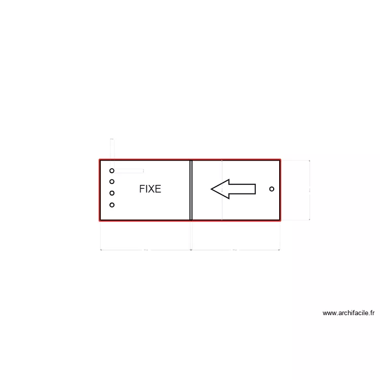 PLEXI PASSE PLAT VAISE. Plan de 