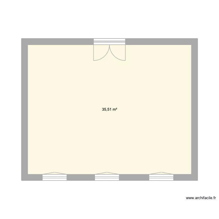 Salon. Plan de 1 Pièce et 36 m² Salon. Plan de 1 Pièce et 36 m²