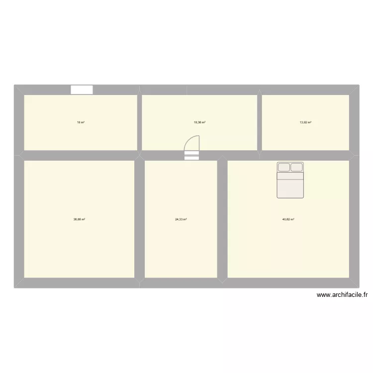 maison. Plan de 6  et 152 m²