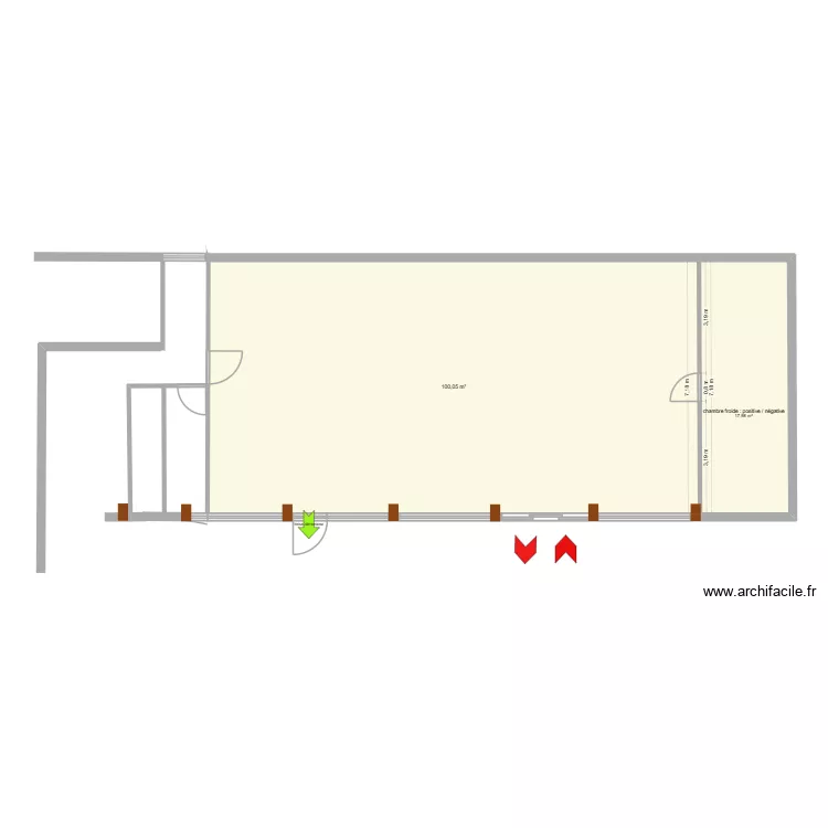 magasin MARSAC en LIVRADOIS 63940. Plan de 2  et 118 m²