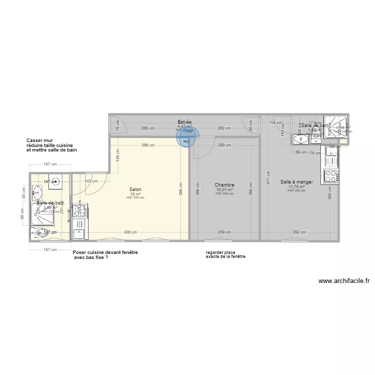 Aguado 2 apts ref cuisine 2. Plan de 