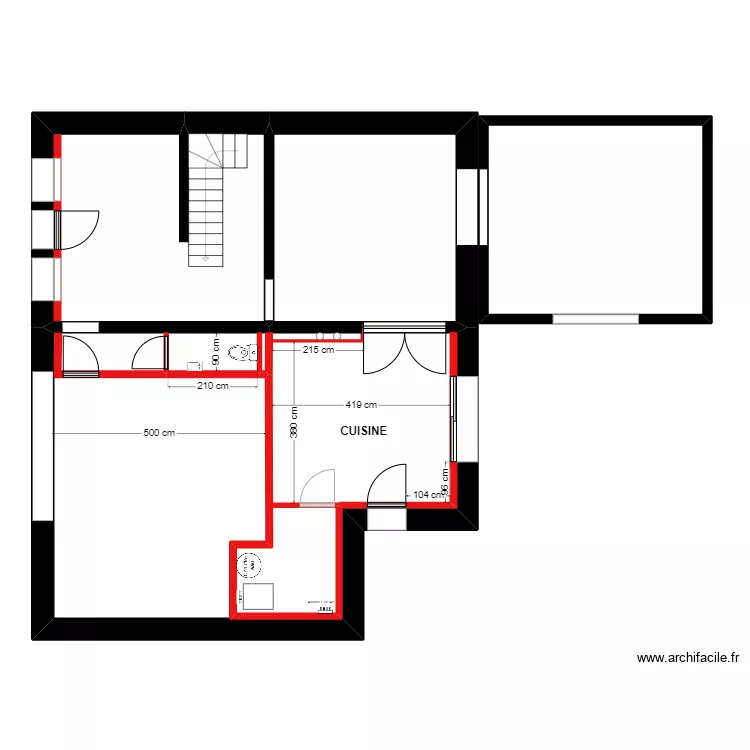 DUFRECHE RDC 3. Plan de 