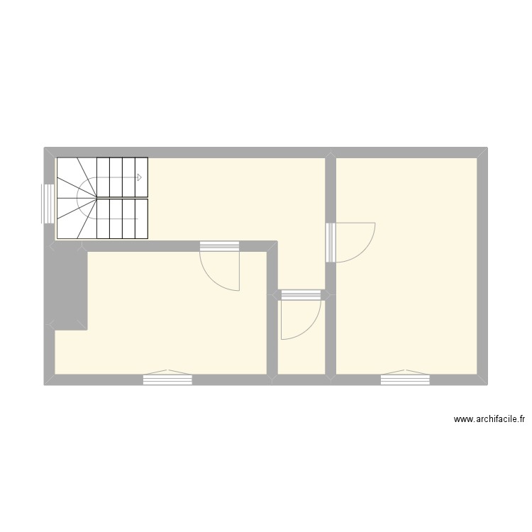 COUSIN - YVILLE SUR SEINE. Plan de 24 pièces et 134 m2