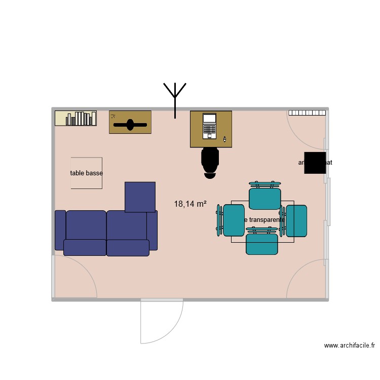 Séjour selon Alexis. Plan de 0 pièce et 0 m2