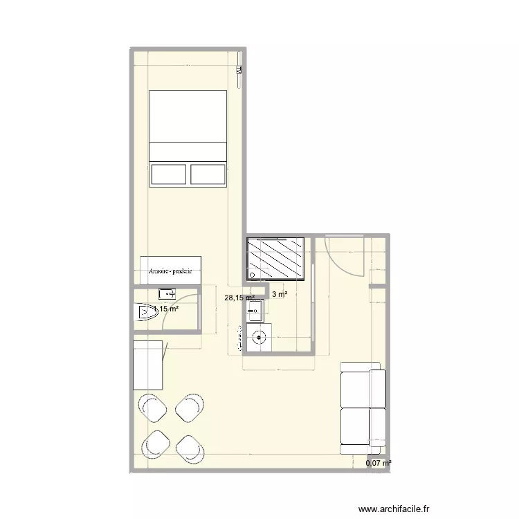 75007 - A. Plan de 4 et 32 m² 75007 - A. Plan de 4 et 32 m²