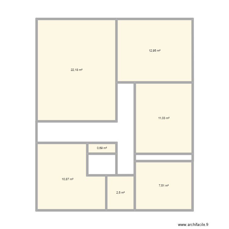 maison lege cap ferret. Plan de 7 pièces et 68 m2