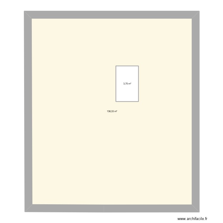 LA FONDERIE 1er étage. Plan de 2 pièces et 144 m2