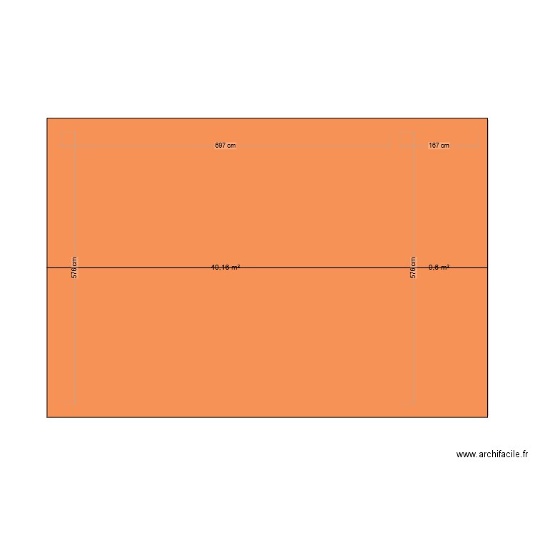 garage2. Plan de 2 pièces et 50 m2