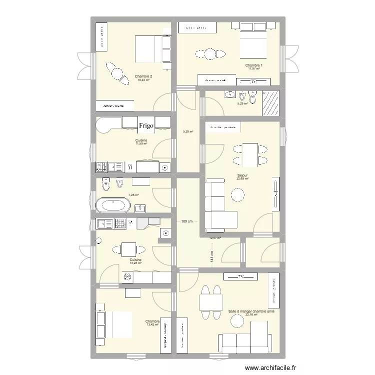 Via Sacro Cuore 2. Plan de 