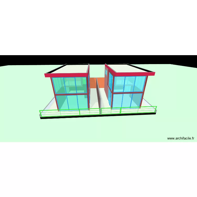 02 MAISON DUPLEX EN MITE. Plan de 11  et 372 m²