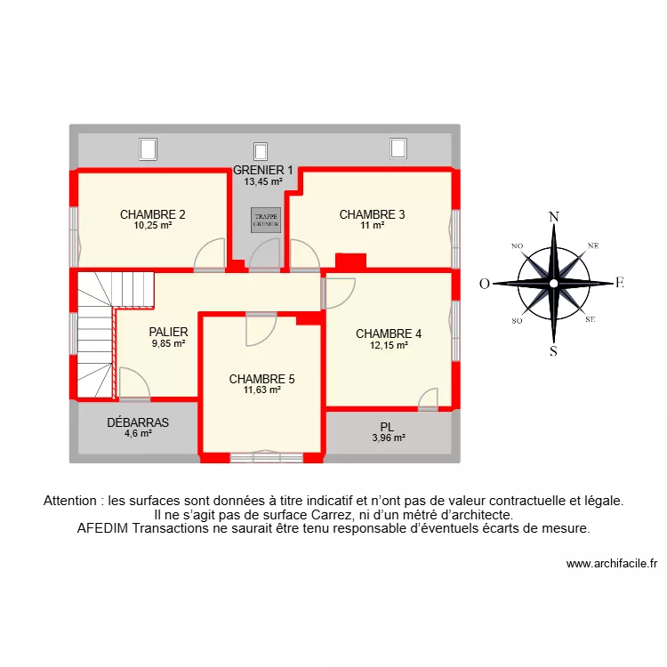 BI 36251 -2. Plan de 33  et 290 m²