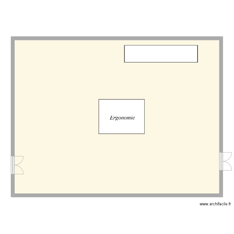 Plan espace com. Plan de 1 pièce et 192 m2