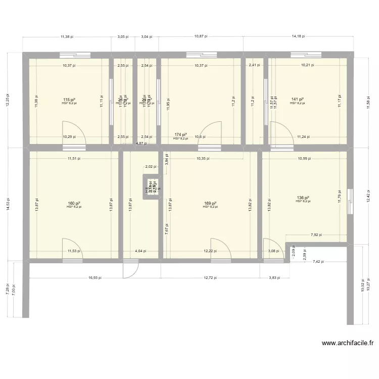 Agrandissement. Plan de 
