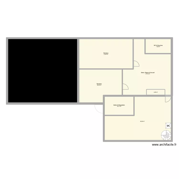 We Rise House Etage. Plan de 19 et 497 m² We Rise House Etage. Plan de 19 et 497 m²