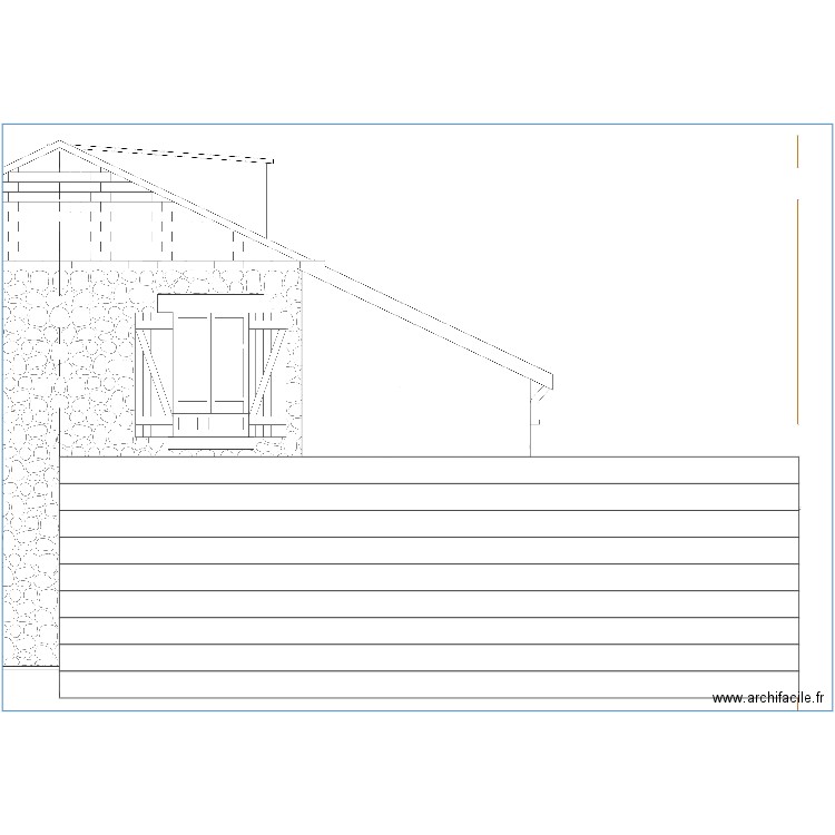 face arière test. Plan de 0 pièce et 0 m2