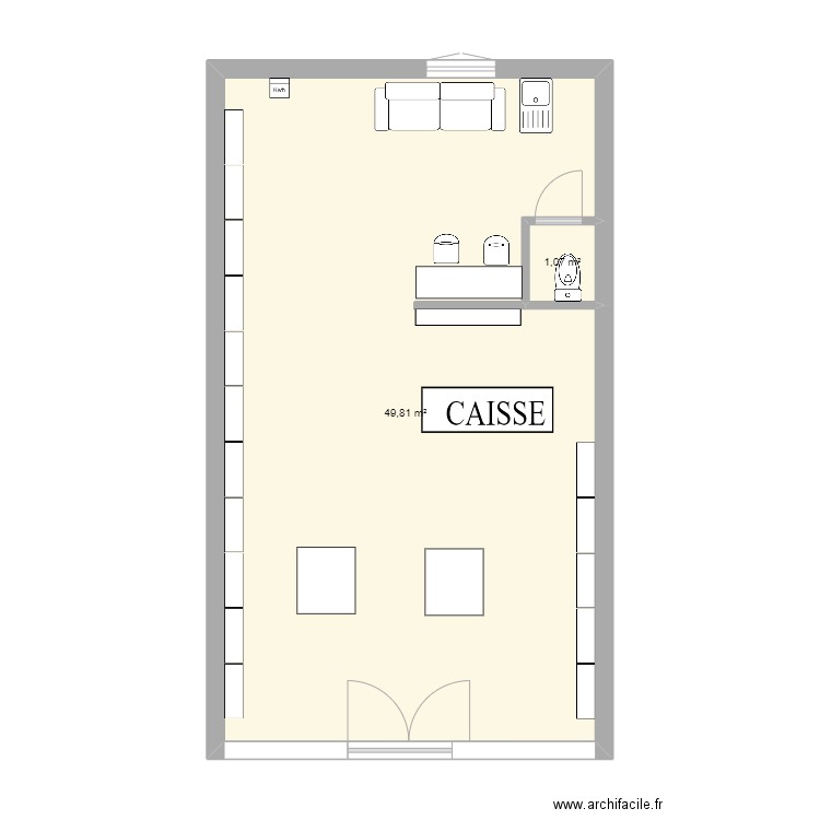 PLAN AMENAGEMENT LIBRAIRIE CONCORDE. Plan de 0 pièce et 0 m2