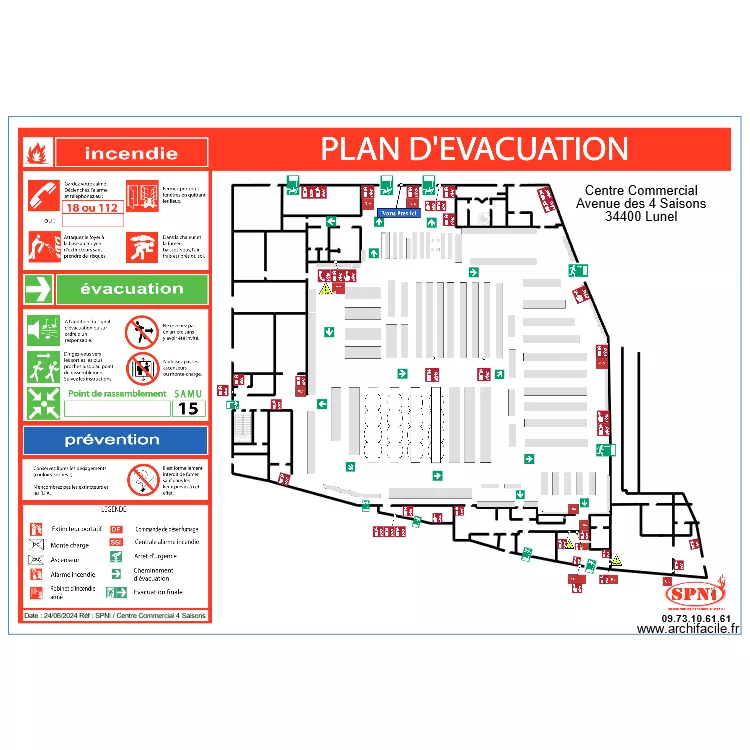 4 SAISONS INTERMARCHÉ EVAC 7. Plan de 4 SAISONS INTERMARCHÉ EVAC 7. Plan de