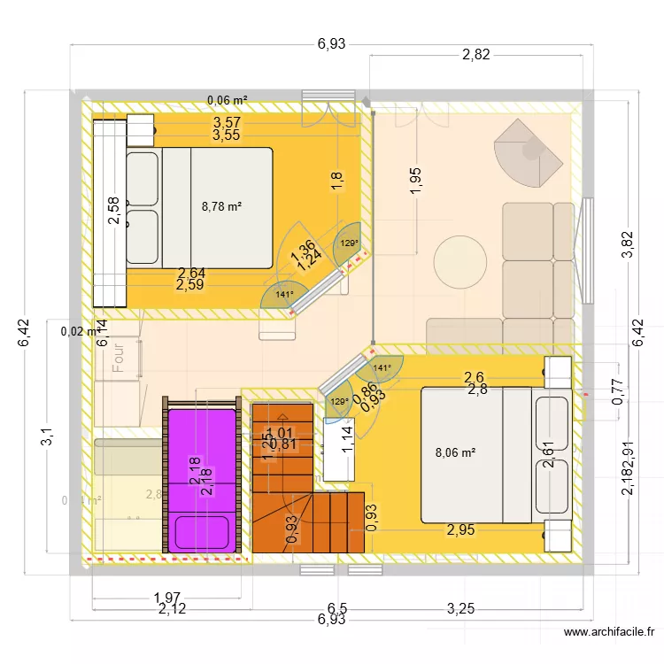 Chalet 28.08.2026. Plan de 20 et 90 m² Chalet 28.08.2026. Plan de 20 et 90 m²