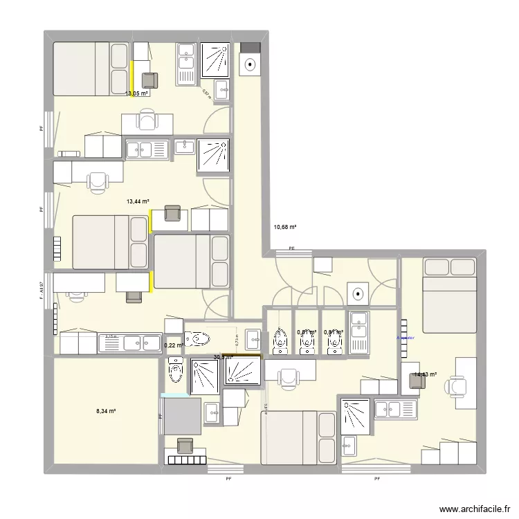 CEDRIC E7 V2.2. Plan de 9 Pièces et 92 m² CEDRIC E7 V2.2. Plan de 9 Pièces et 92 m²