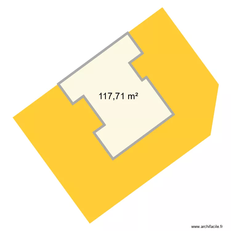 Maison Brignac. Plan de 1  et 118 m²