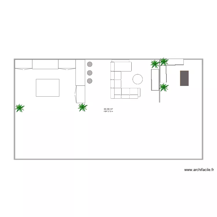 restaurant. Plan de 