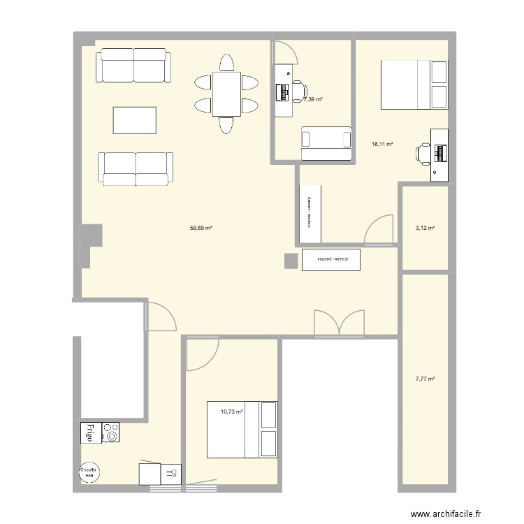 Hauteville apres tvx 20/10/2025 - 2. Plan de 6 pièces et 105 m2