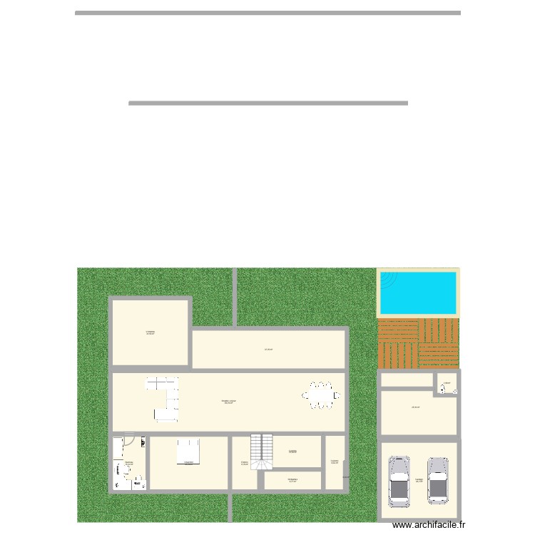 house_traversant. Plan de 0 pièce et 0 m2