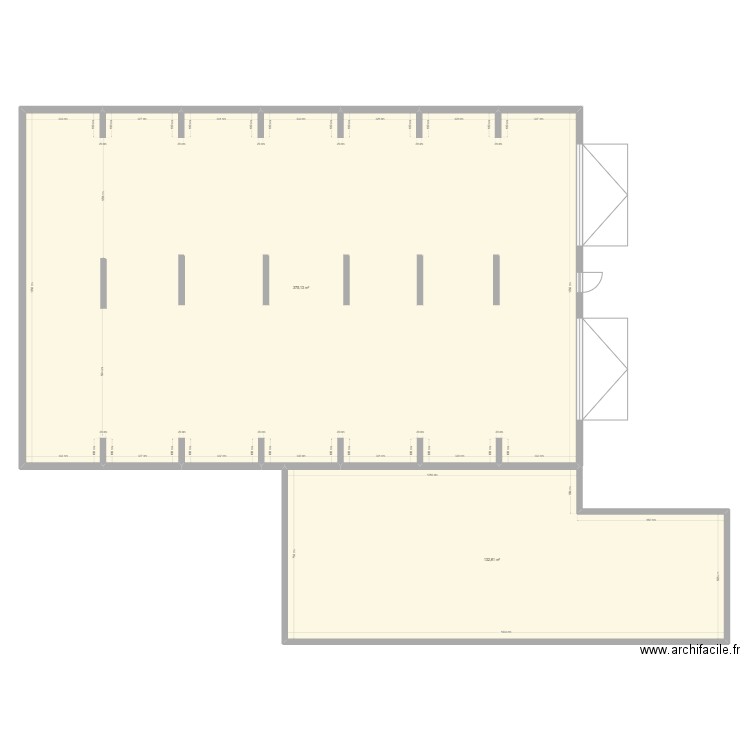 TAS. Plan de 2 pièces et 508 m2