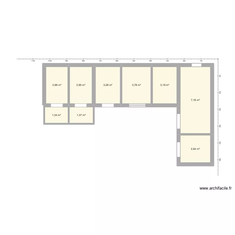 Plan 2. Plan de 9  et 29 m²