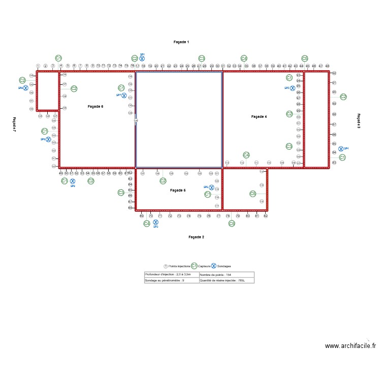 de brebisson. Plan de 6 pièces et 163 m2