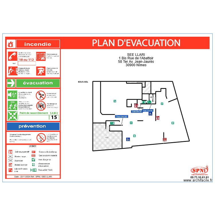 SEE LLARI SOUS-SOL. Plan de 4 pièces et 902 m2