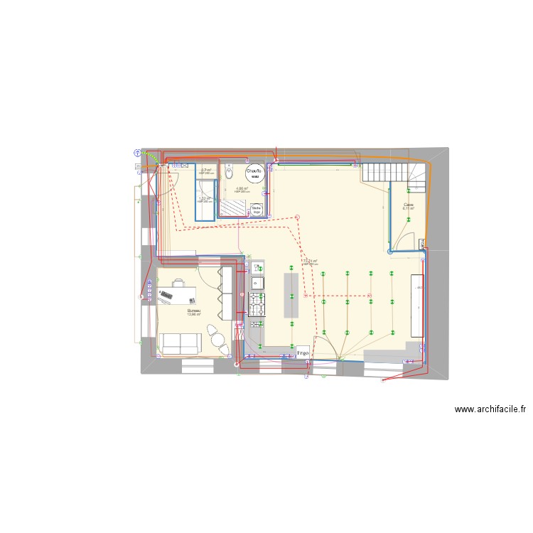 2024. Plan de 21 pièces et 266 m2