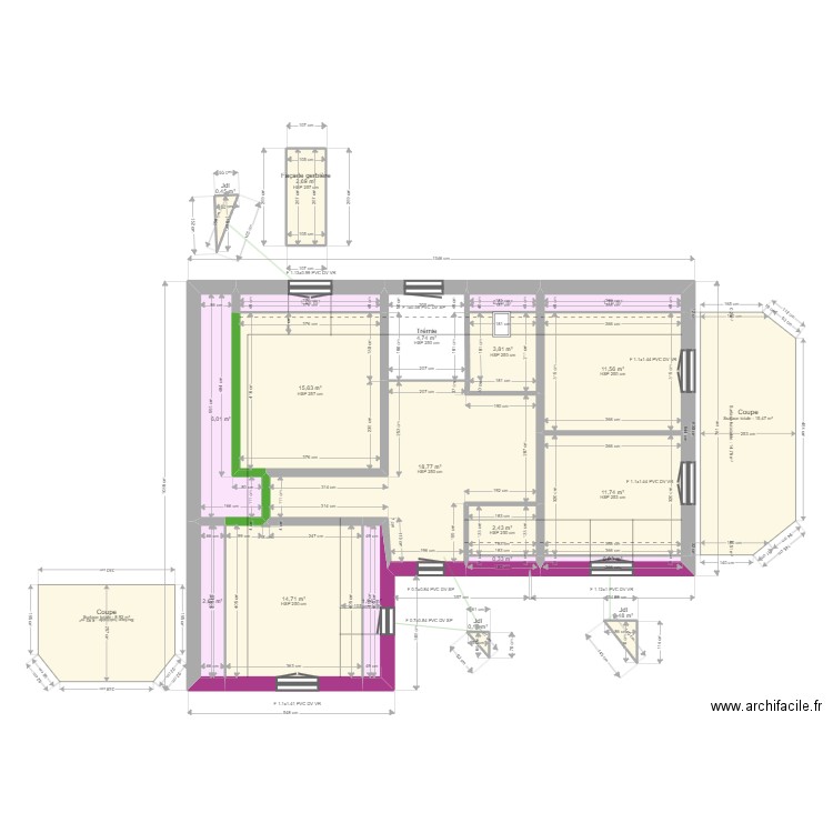 ML23017893. Plan de 32 pièces et 307 m2