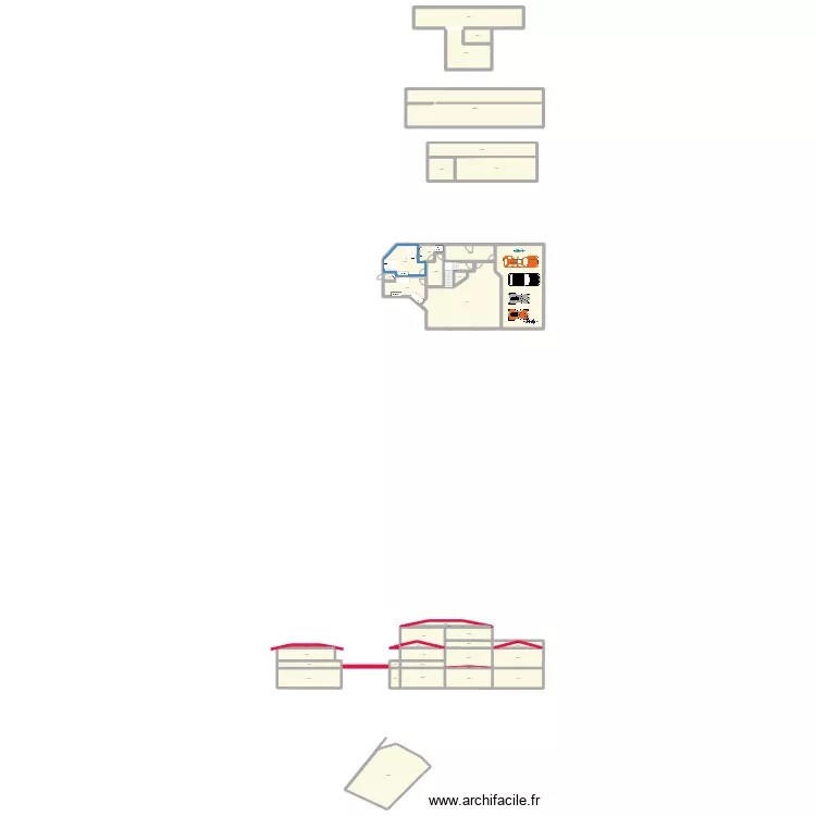 plan 21 fevrier 2026. Plan de 145  et 2793 m²