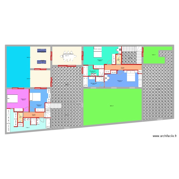 LASSEPPE PRO R+1 NOV 25. Plan de 21 pièces et 356 m2