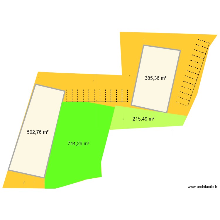 salon de provence. Plan de 2 pièces et 888 m2