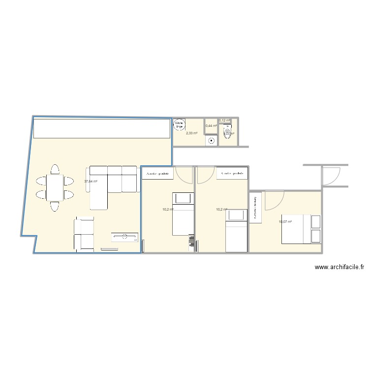 Appart. Plan de 0 pièce et 0 m2