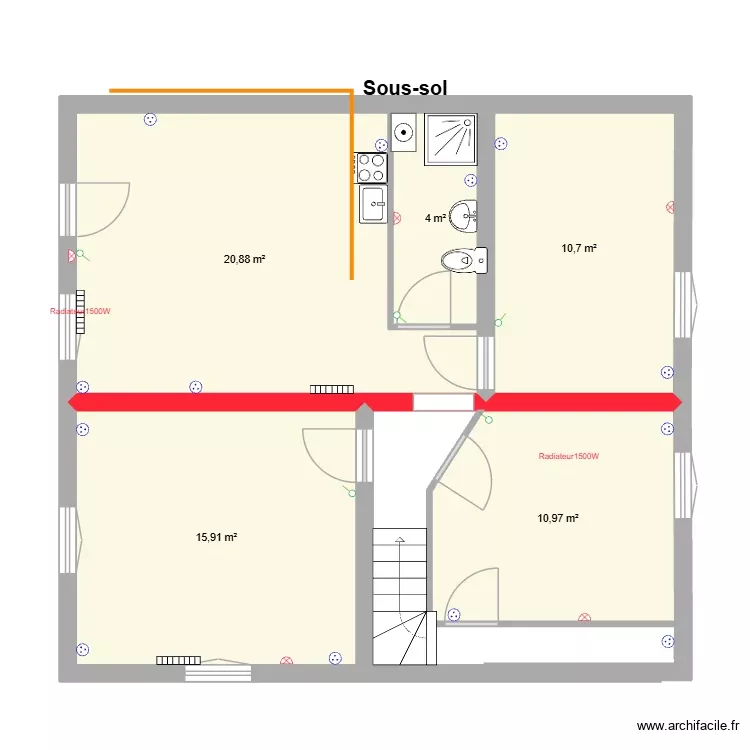 72 Billoir sous sol details. Plan de 5 Pièces et 62 m² 72 Billoir sous sol details. Plan de 5 Pièces et 62 m²