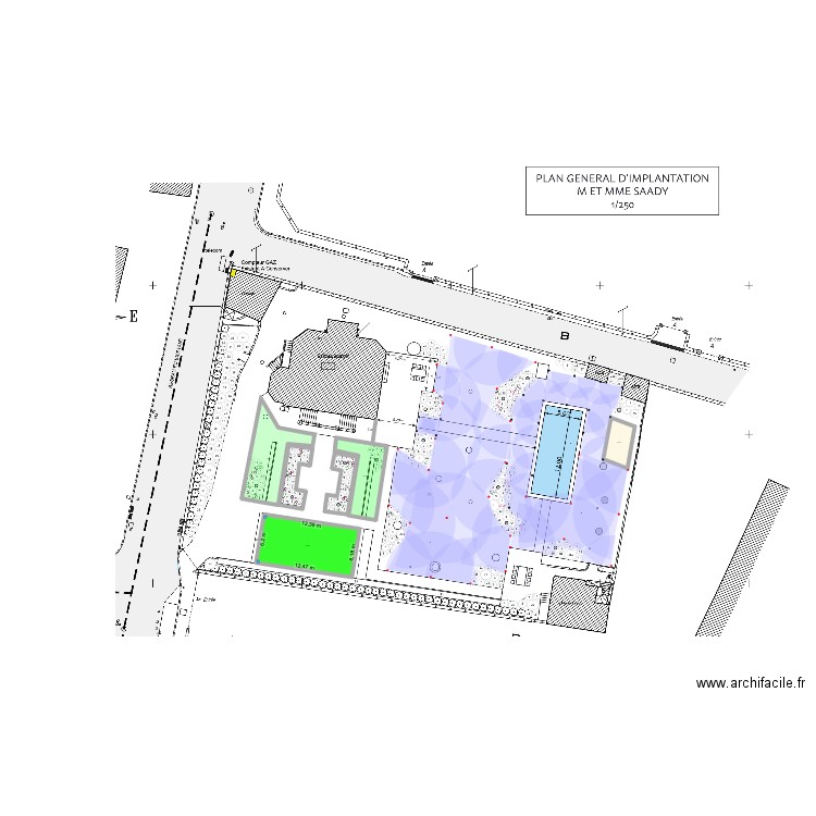 saddy arrosage. Plan de 6 pièces et 216 m2