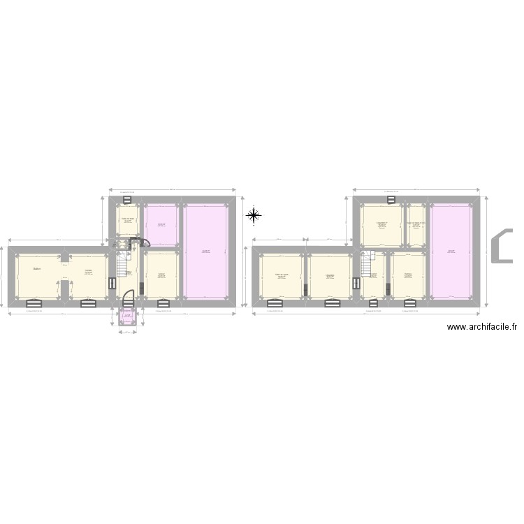 ML24005846 MARCHAL. Plan de 15 pièces et 219 m2