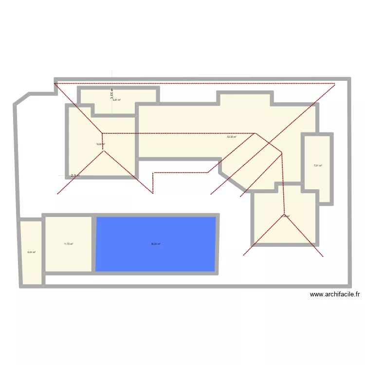 Plan G&eacute;n&eacute;ral 210-1. Plan de 8  et 148 m²