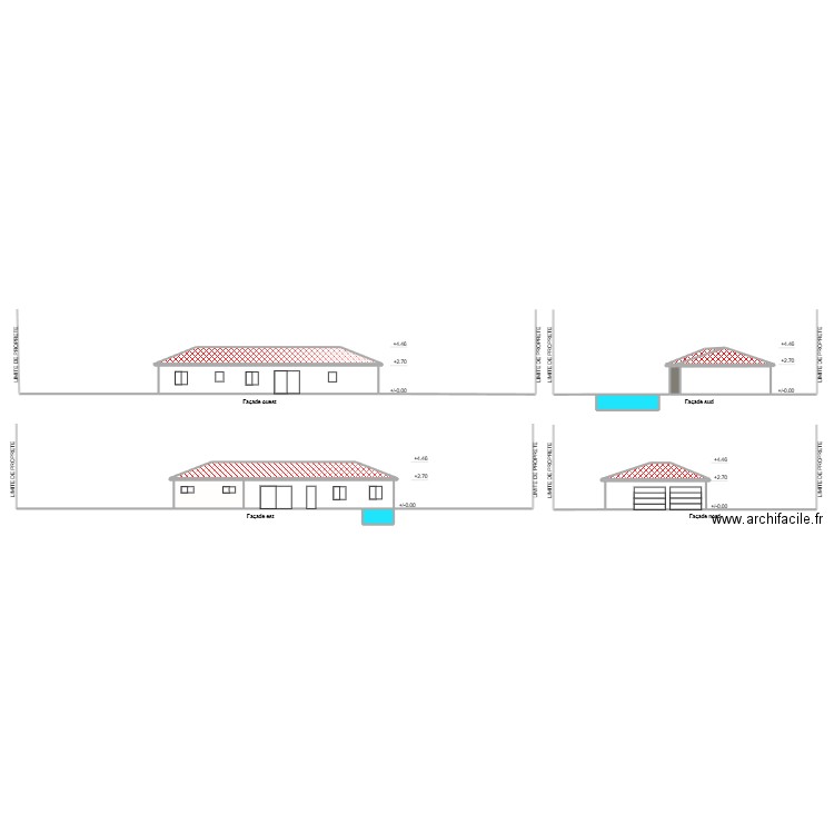 DP4000. Plan de 15 pièces et 255 m2