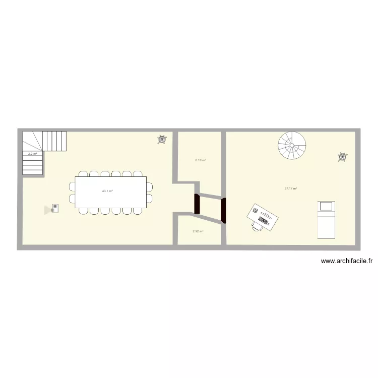 projet etude jannin s/sol. Plan de 