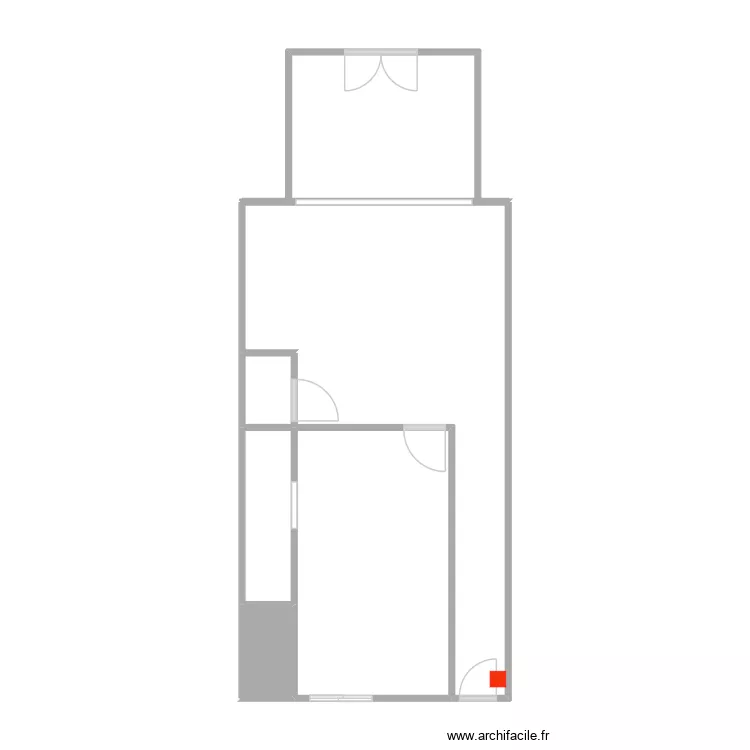 T2 RDJ LA VALBONNE. Plan de 6  et 56 m²