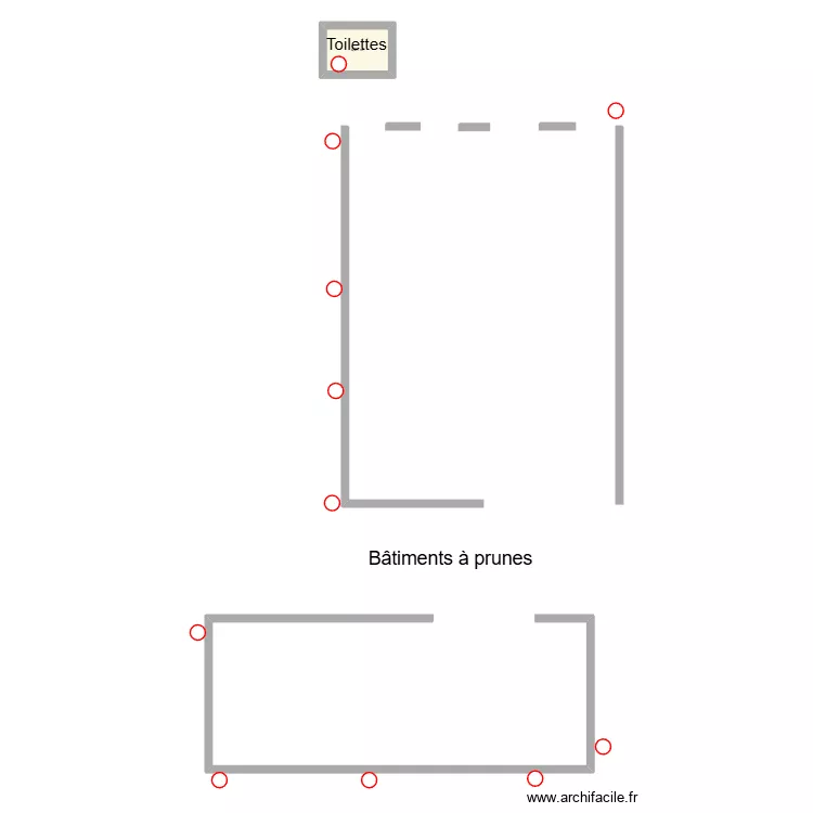 Bâtiments à prunes Beauregard. Plan de Bâtiments à prunes Beauregard. Plan de