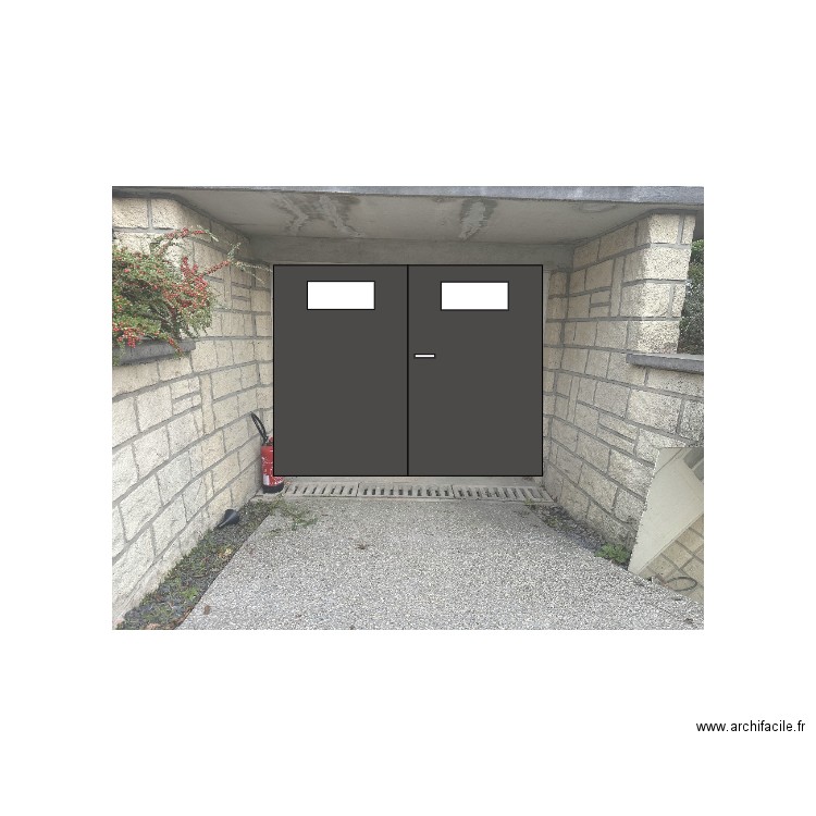 Porte de garage. Plan de 0 pièce et 0 m2