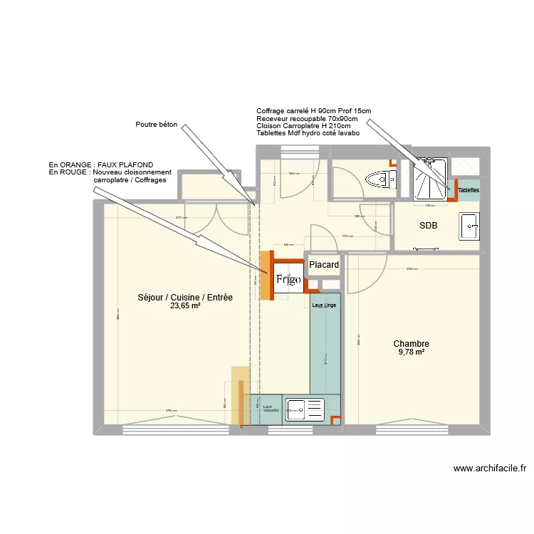 106 Sèvres Projet V1 Repérage. Plan de 10 et 39 m² 106 Sèvres Projet V1 Repérage. Plan de 10 et 39 m²