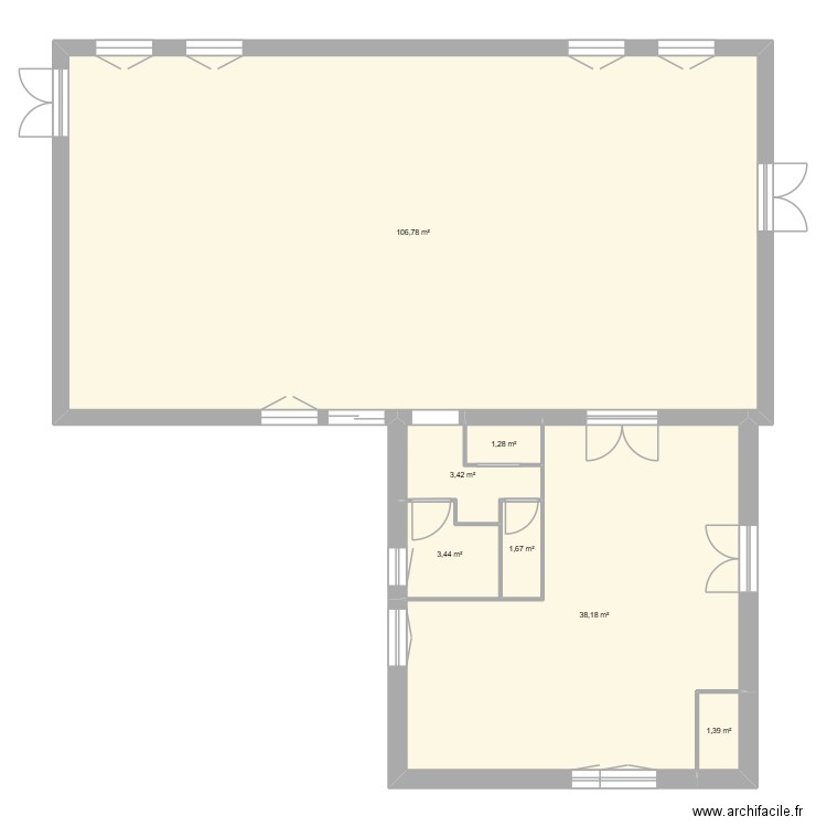 Plan_SDF_Forges. Plan de 7 pièces et 156 m2
