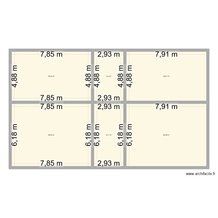 Sainte Marguerite R+1. Plan de 6 pièces et 207 m2